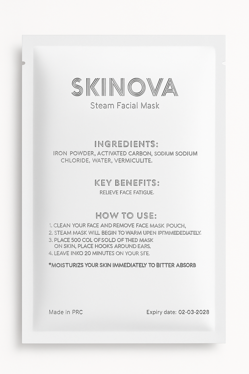 2+1 Free Steam Facial Mask