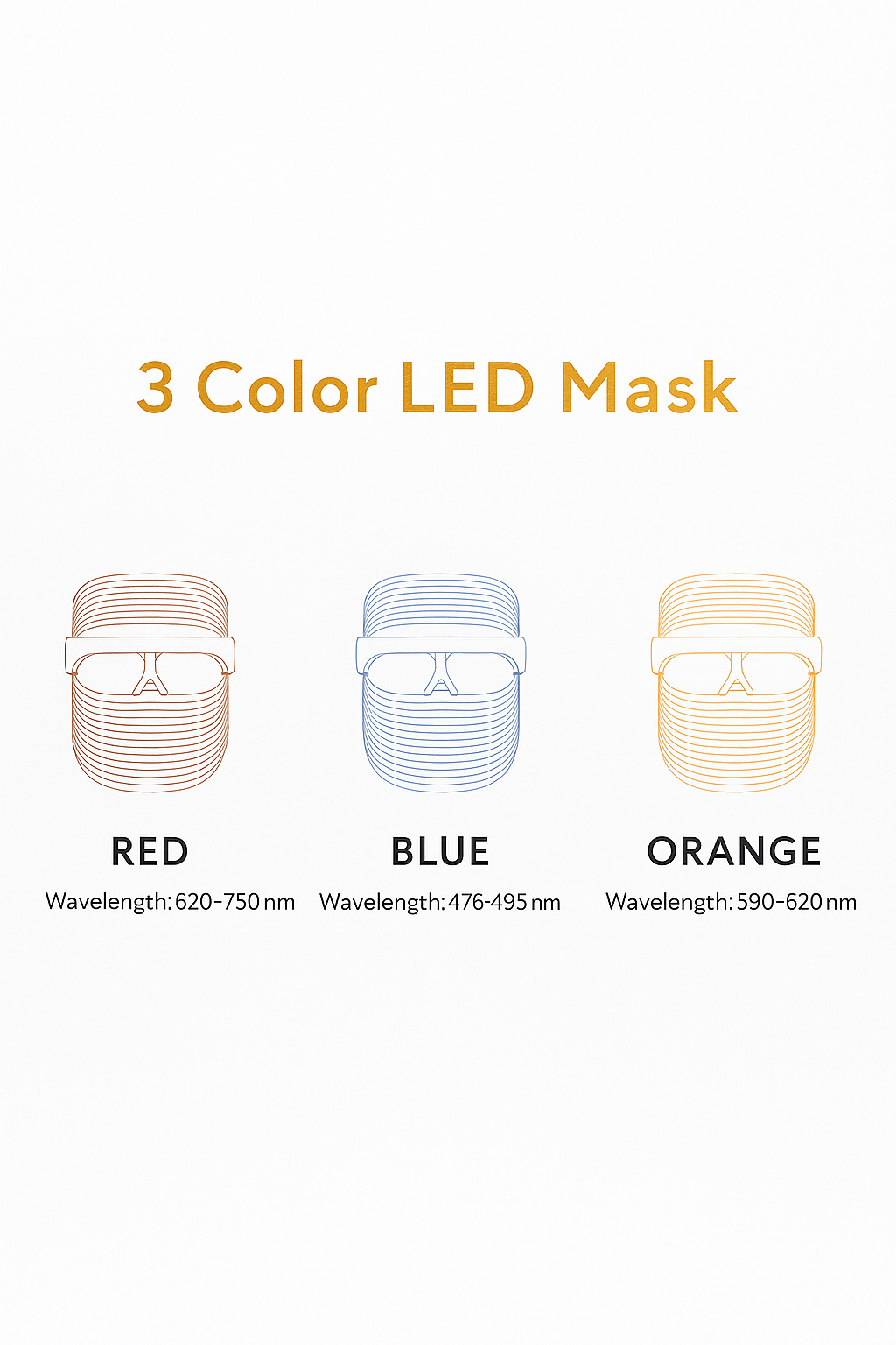3 Color LED Mask