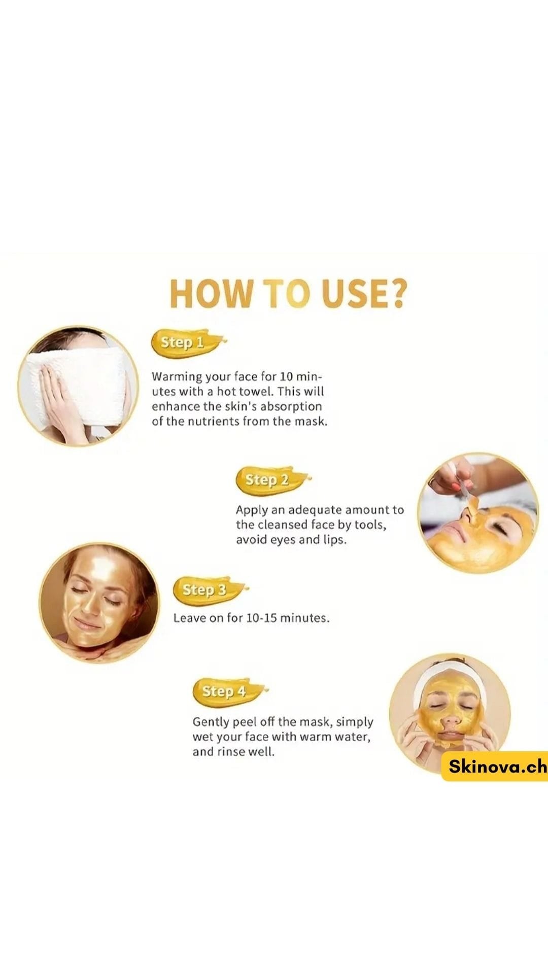 2+1 Free Retinol Snake Venom Gold Peel-Off Mask