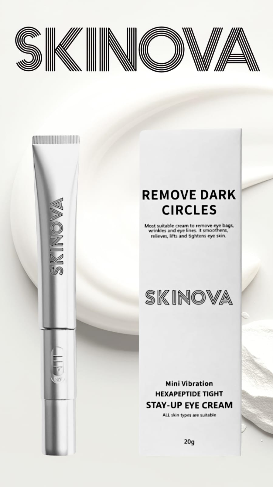 Eye Cream with High Frequency Electric Vibration