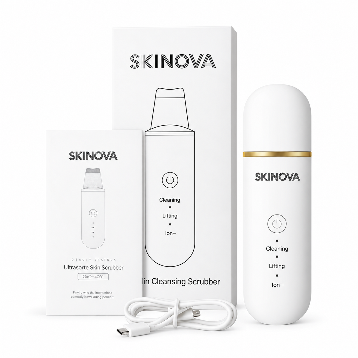 SKINOVA – Spatule nettoyante visage | Pack offert